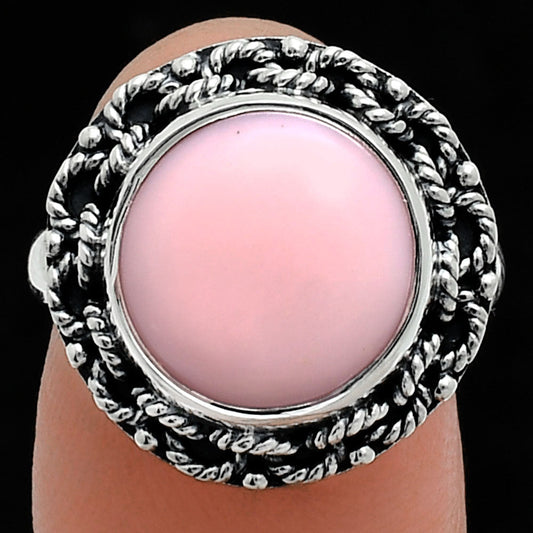 Premium Quality Natural Pink Opal Ring size-7 R-1266 48-ER13999