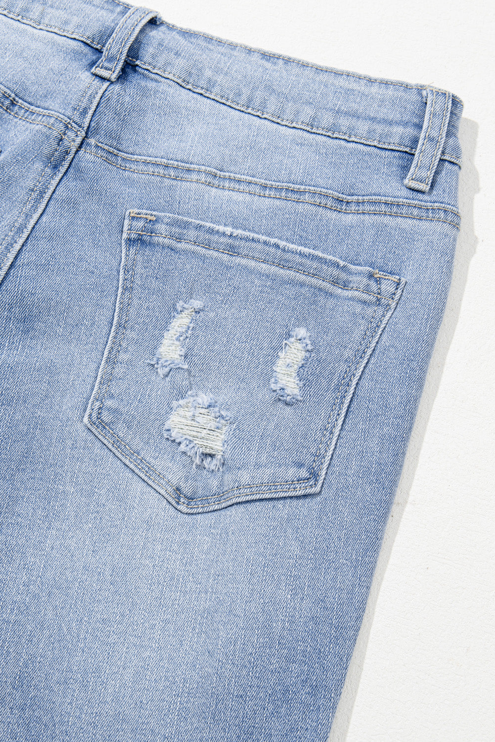 Acid Wash High Waist Flared Jeans