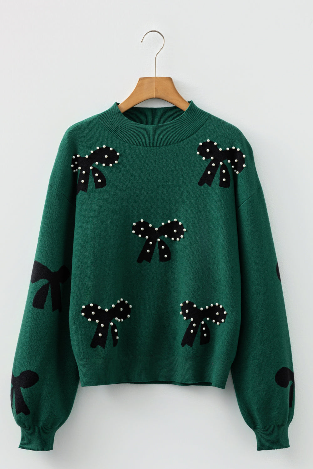 Bow Pattern Loose Sweater